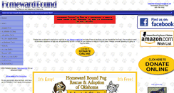 Desktop Screenshot of homewardboundpugs.com