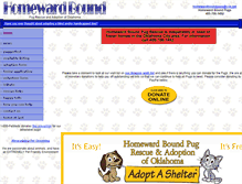Tablet Screenshot of homewardboundpugs.com
